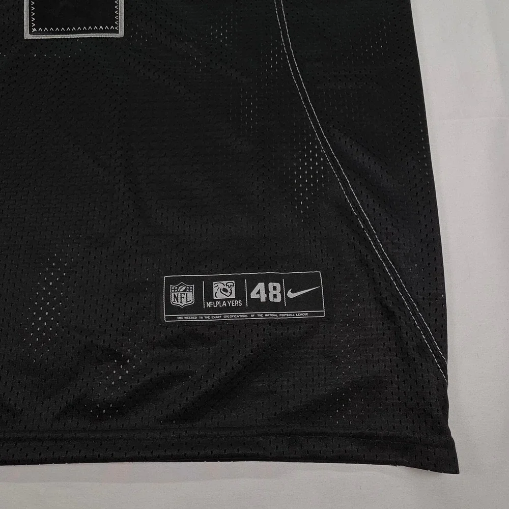 Nike Derek Carr Raiders NFL On Field Jersey Black Stitched‎ Mens Size 48 New
